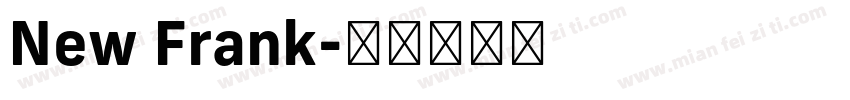 New Frank字体转换